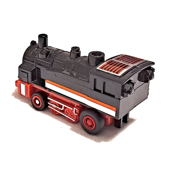 Vintage 1984 GoBot Toys Blue Dump Truck Robot and Red/Black Transformer Train - Picture 11 of 16